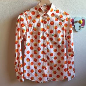 J.Crew Unique Orange🍊Shirt